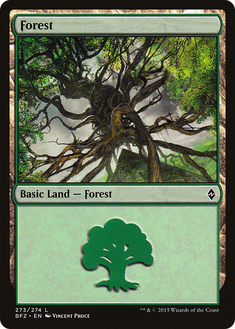 Forest (273a) [Battle for Zendikar]