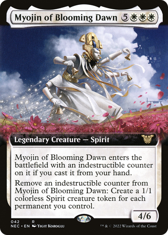 Myojin of Blooming Dawn (Extended) [Kamigawa: Neon Dynasty Commander]