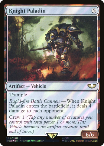 Knight Paladin (Surge Foil) [Universes Beyond: Warhammer 40,000]