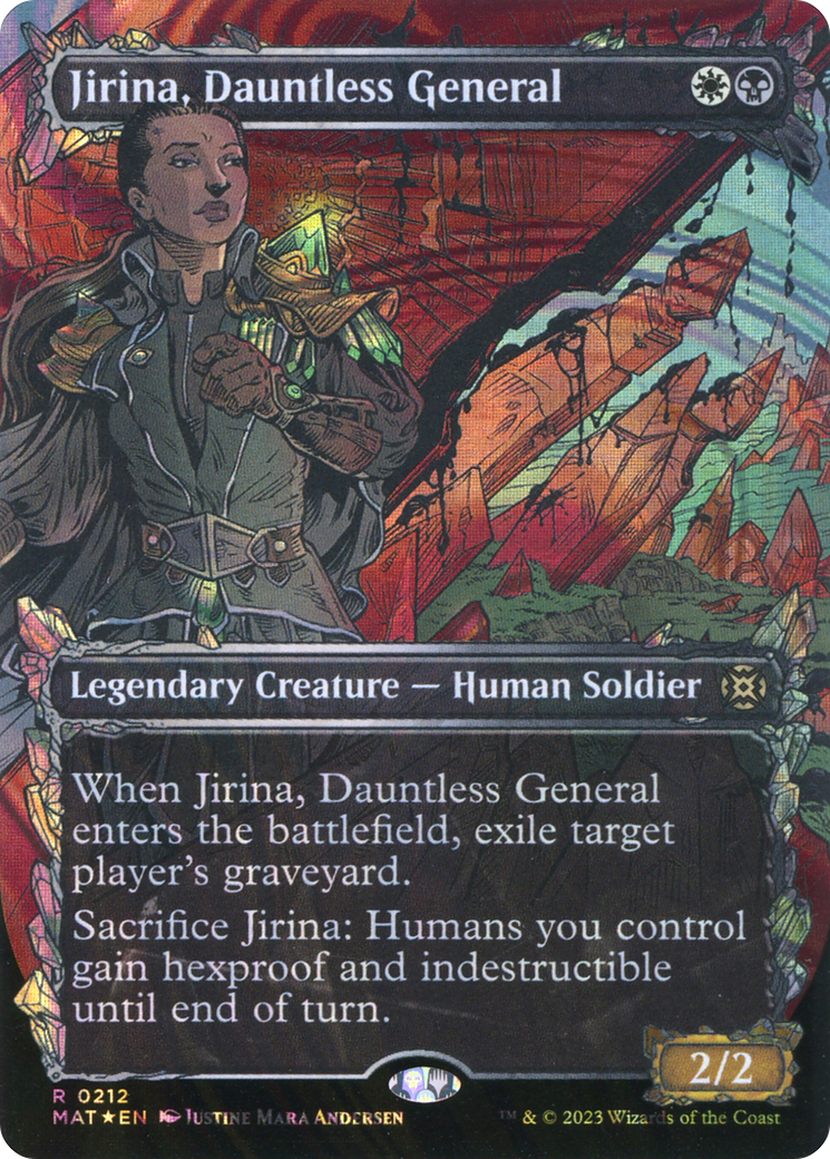 Jirina, Dauntless General (Showcase Halo Foil) [March of the Machine: The Aftermath]