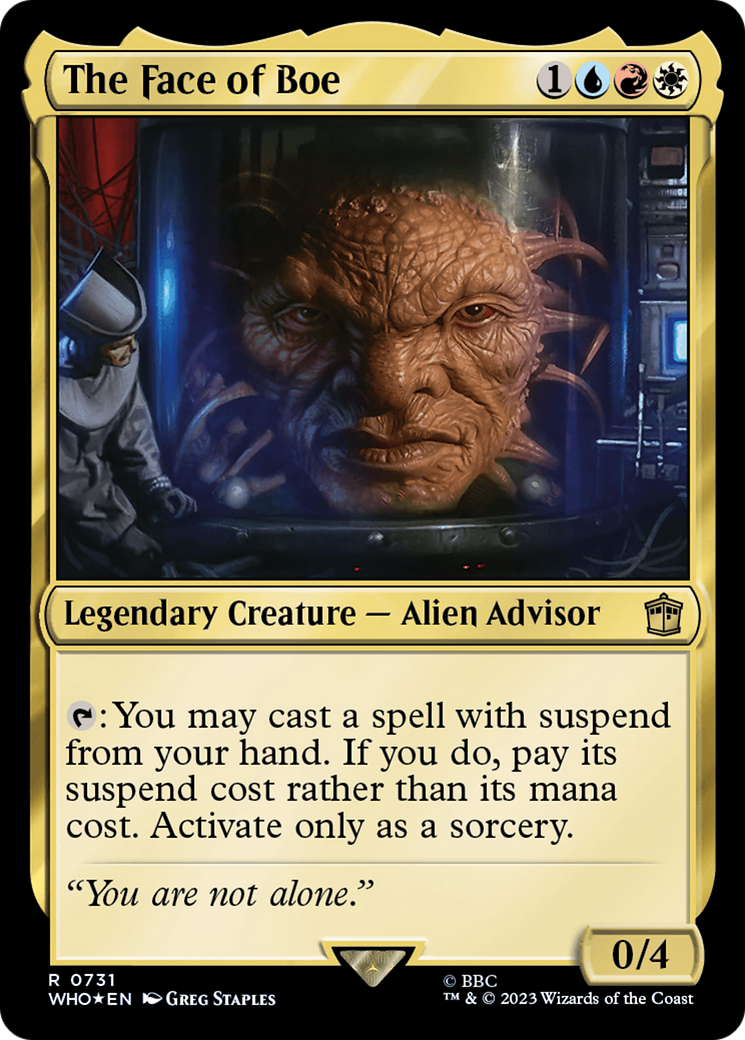 The Face of Boe (Surge Foil) [Doctor Who]