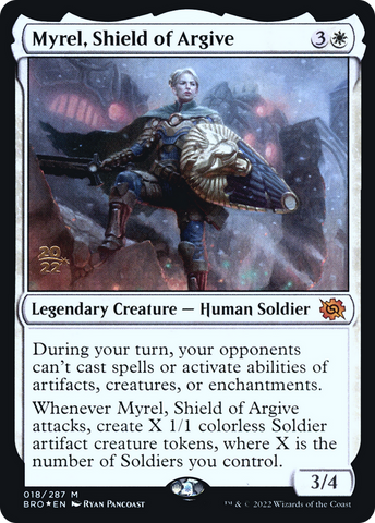 Myrel, Shield of Argive [The Brothers' War: Prerelease Promos]