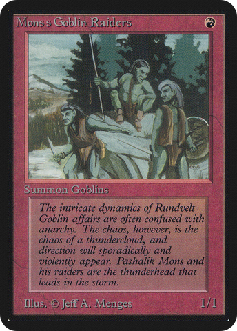 Mons's Goblin Raiders [Limited Edition Alpha]