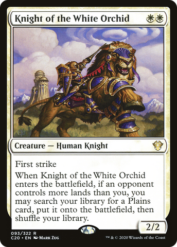 Knight of the White Orchid [Commander 2020]