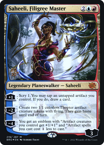 Saheeli, Filigree Master [The Brothers' War: Prerelease Promos]