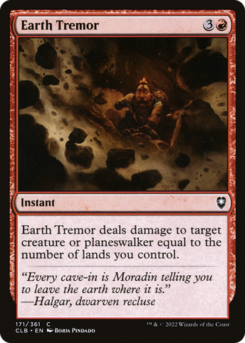 Earth Tremor [Commander Legends: Battle for Baldur's Gate]