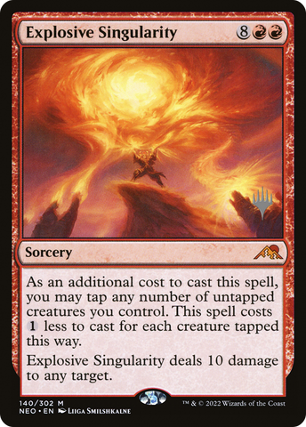 Explosive Singularity (Promo Pack) [Kamigawa: Neon Dynasty Promos]