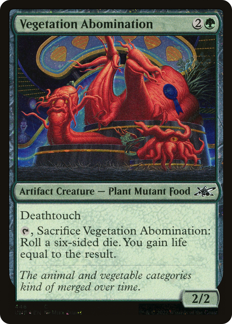 Vegetation Abomination (Galaxy Foil) [Unfinity]