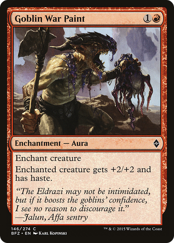 Goblin War Paint [Battle for Zendikar]