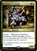 Siegehorn Ceratops [Rivals of Ixalan Prerelease Promos]