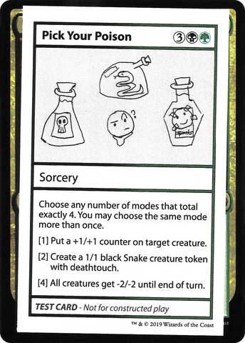 Pick Your Poison (2021 Edition) [Mystery Booster Playtest Cards]