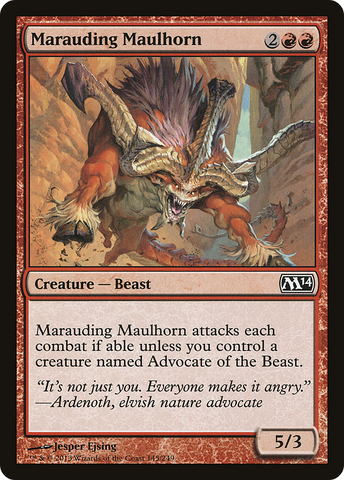 Marauding Maulhorn [Magic 2014]