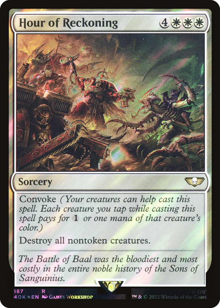 Hour of Reckoning (Surge Foil) [Universes Beyond: Warhammer 40,000]