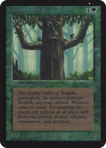 Ironroot Treefolk [Limited Edition Alpha]