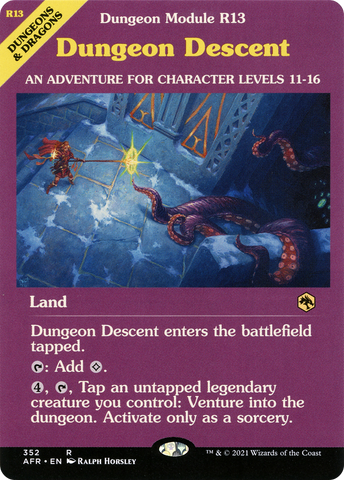 Dungeon Descent (Dungeon Module) [Dungeons & Dragons: Adventures in the Forgotten Realms]