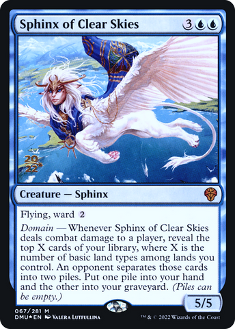 Sphinx of Clear Skies [Dominaria United Prerelease Promos]