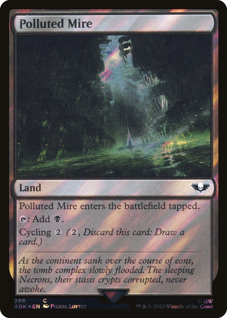 Polluted Mire (Surge Foil) [Universes Beyond: Warhammer 40,000]
