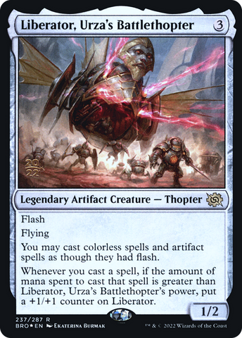 Liberator, Urza's Battlethopter [The Brothers' War: Prerelease Promos]
