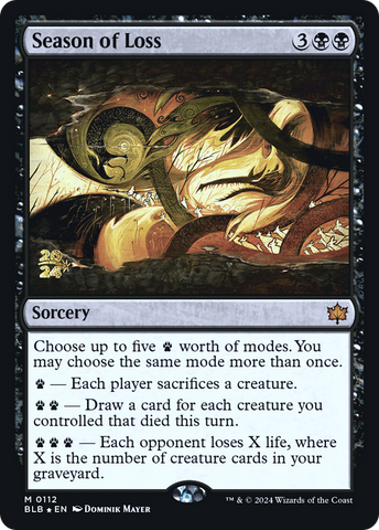 Season of Loss [Bloomburrow Prerelease Promos]