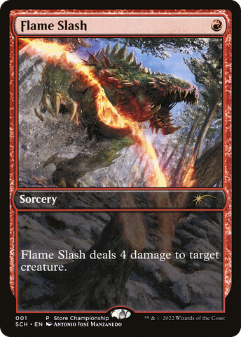 Flame Slash (Extended Art) [Store Championships 2022]
