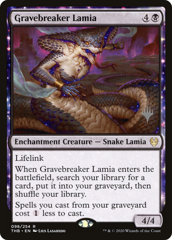 Gravebreaker Lamia (Promo Pack) [Theros Beyond Death Promos]