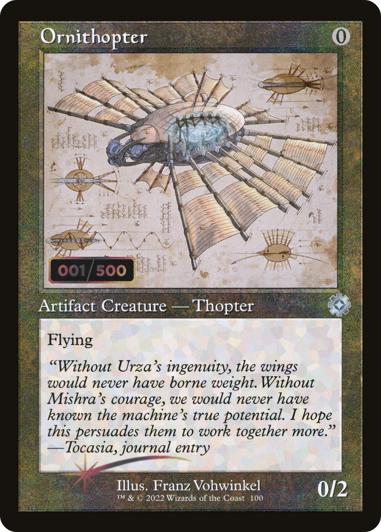 Ornithopter (Retro Schematic) (Serial Numbered) [The Brothers' War Retro Artifacts]