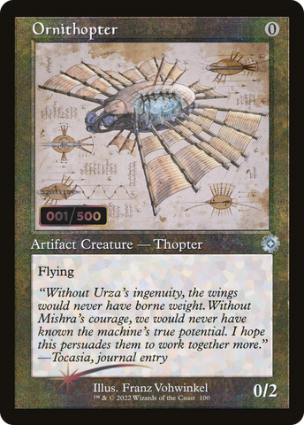 Ornithopter (Retro Schematic) (Serial Numbered) [The Brothers' War Retro Artifacts]