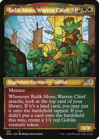 Rulik Mons, Warren Chief (Showcase) [Dominaria United]