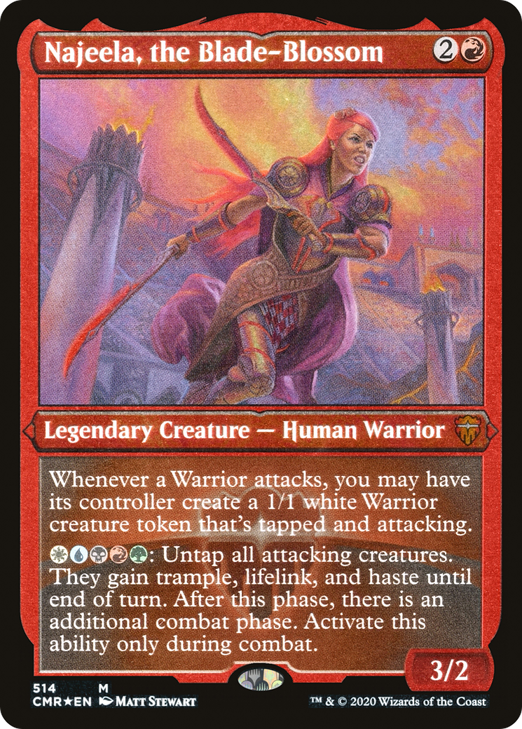 Najeela, the Blade-Blossom [Commander Legends Etched]