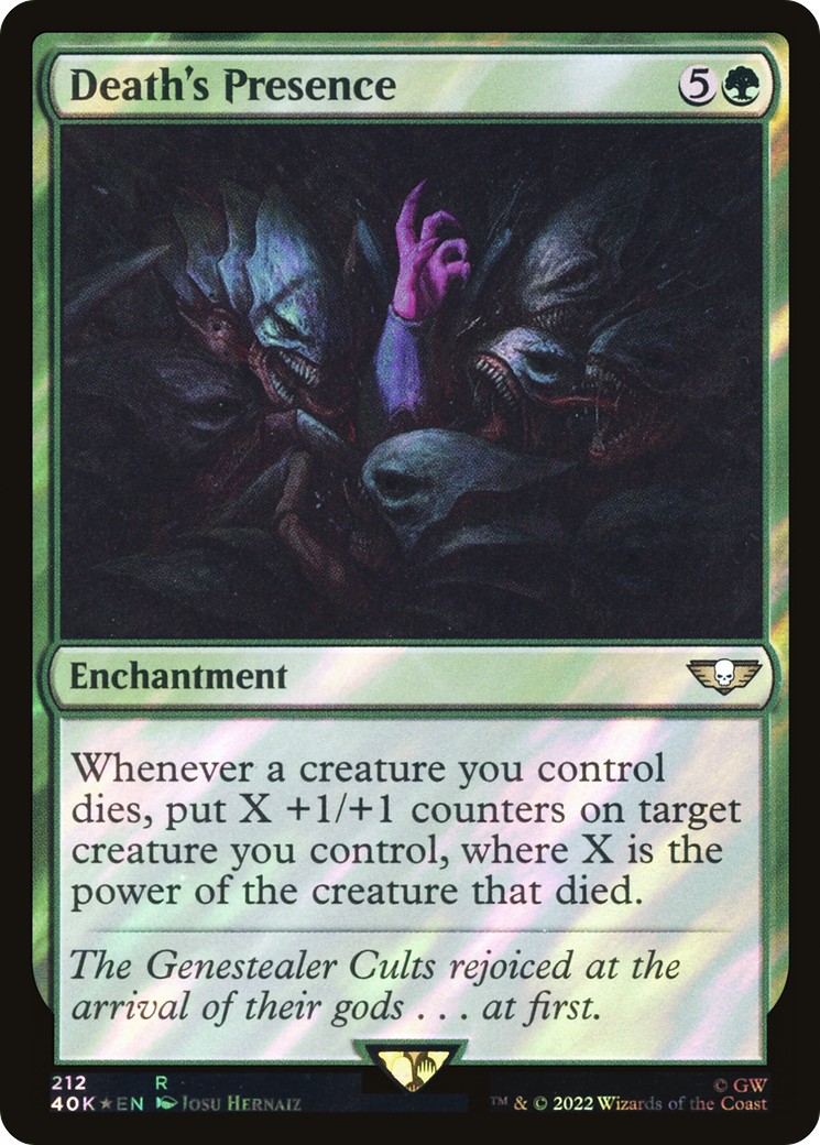 Death's Presence (Surge Foil) [Universes Beyond: Warhammer 40,000]