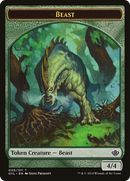 Beast Token (009/011) (Garruk vs. Liliana) [Duel Decks Anthology Tokens]