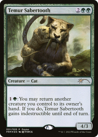 Temur Sabertooth (Japanese) [Year of the Tiger 2022]