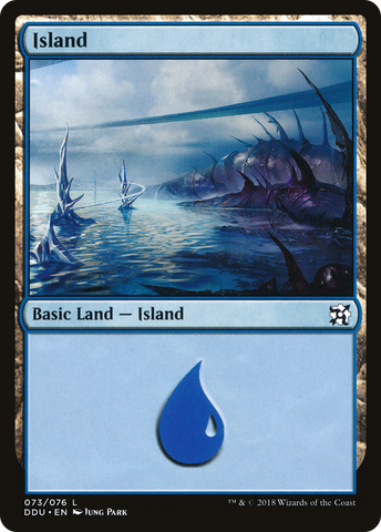Island (73) [Duel Decks: Elves vs. Inventors]