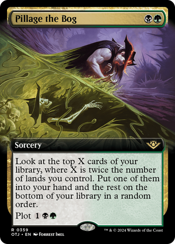 Pillage the Bog (Extended Art) [Outlaws of Thunder Junction]