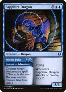 Sapphire Dragon // Psionic Pulse [Commander Legends: Battle for Baldur's Gate]