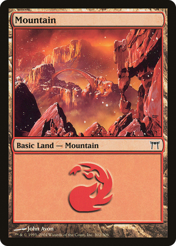 Mountain (302) [Champions of Kamigawa]