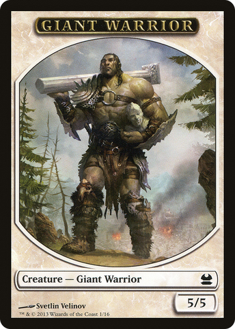 Giant Warrior [Modern Masters Tokens]