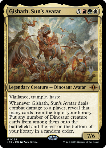 Gishath, Sun's Avatar (Promo Pack) [The Lost Caverns of Ixalan Promos]