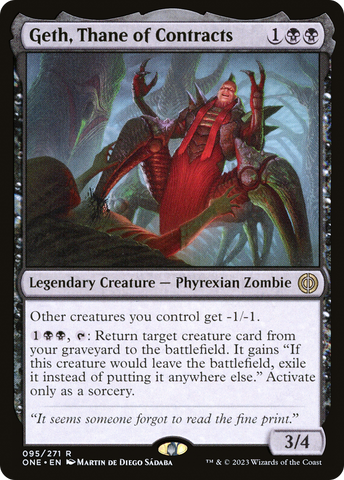 Geth, Thane of Contracts [Phyrexia: All Will Be One]