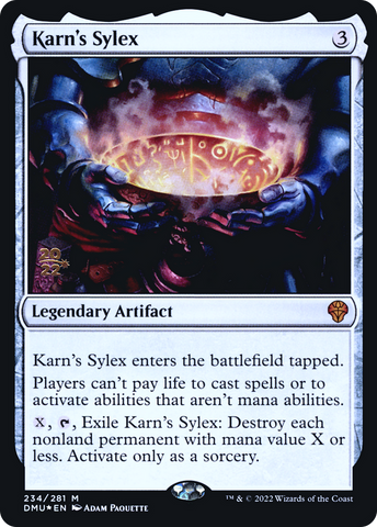 Karn's Sylex [Dominaria United Prerelease Promos]