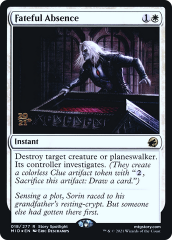 Fateful Absence [Innistrad: Midnight Hunt Prerelease Promos]