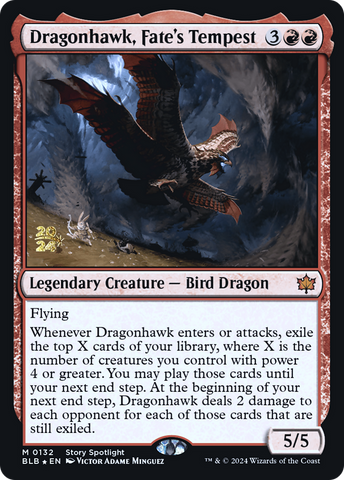 Dragonhawk, Fate's Tempest [Bloomburrow Prerelease Promos]