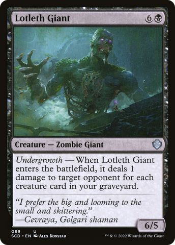 Lotleth Giant [Starter Commander Decks]