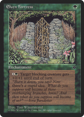 Elven Fortress (Tom Wänerstrand) [Fallen Empires]