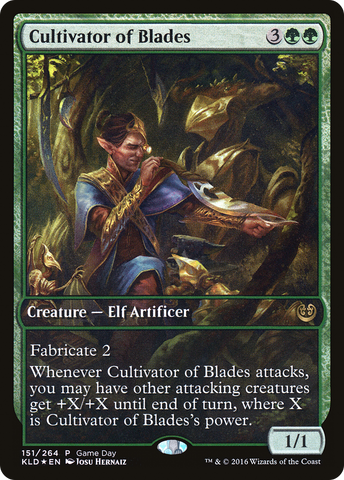 Cultivator of Blades (Game Day) [Kaladesh Promos]
