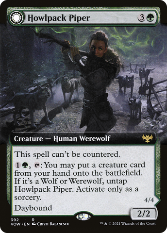 Howlpack Piper // Wildsong Howler (Extended) [Innistrad: Crimson Vow]