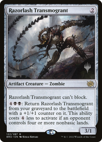 Razorlash Transmogrant (Promo Pack) [The Brothers' War Promos]