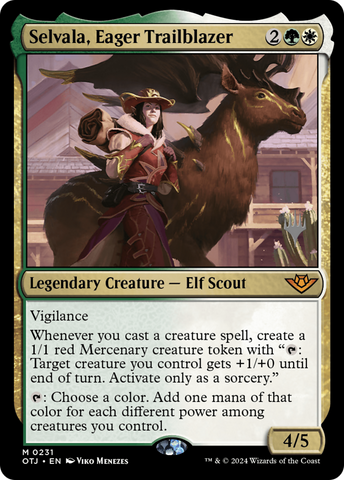 Selvala, Eager Trailblazer (Promo Pack) [Outlaws of Thunder Junction Promos]