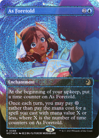 As Foretold (Anime Borderless) (Confetti Foil) [Wilds of Eldraine: Enchanting Tales]