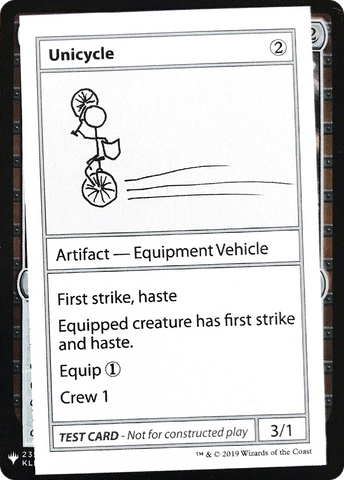 Unicycle [Mystery Booster Playtest Cards]